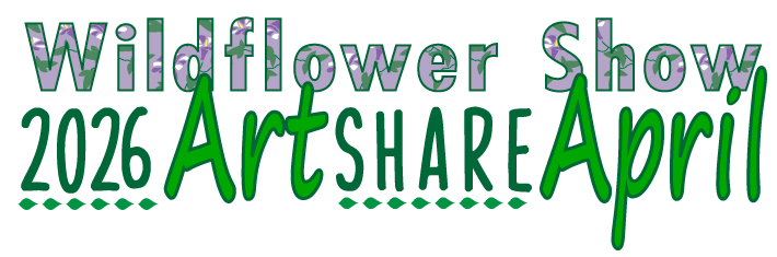 Wildflower Show ArtShare April logo